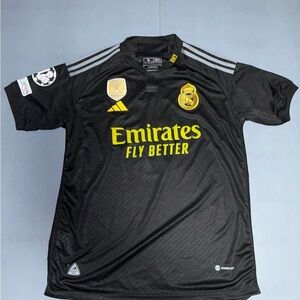 Adidas Real Madrid black away shirt 2023/24, Bellingham replica Size XL